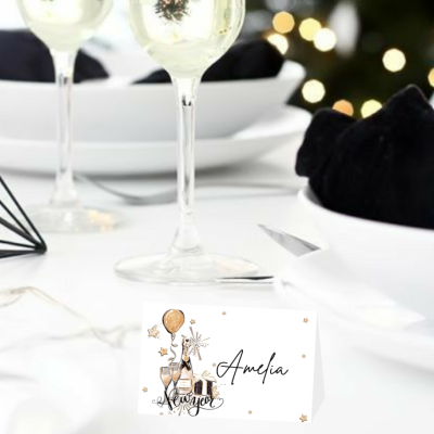 Marcadores de mesa Happy New Year