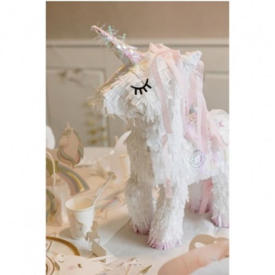 Pinhata Unicórnio Iridescente Rosa