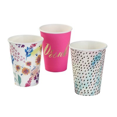 Copos Fluorescent Floral