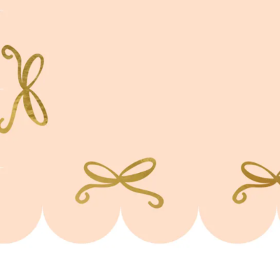 Toalha de mesa de papel Laços