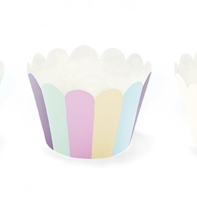 Cupcake wrapper - Unicorn x6