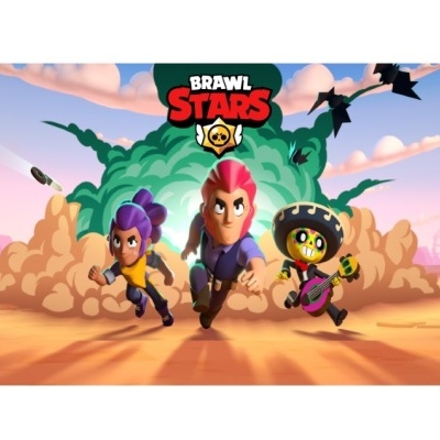 Impressão comestível Retangular Brawl Stars