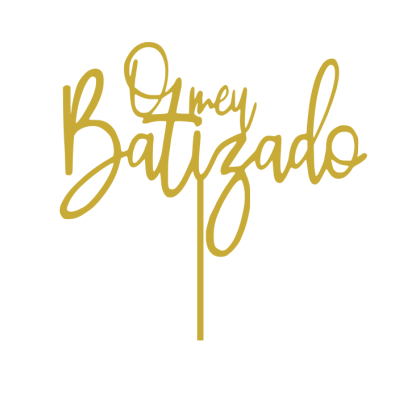 Topo de bolo O meu Batizado