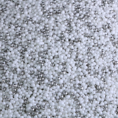 Missanga Prata e Branco