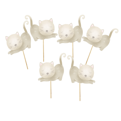Cupcake toppers Gato