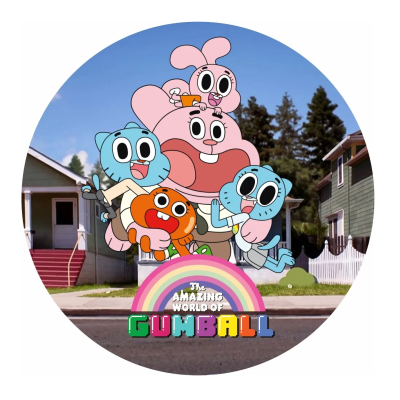 Impressão comestível Gumball