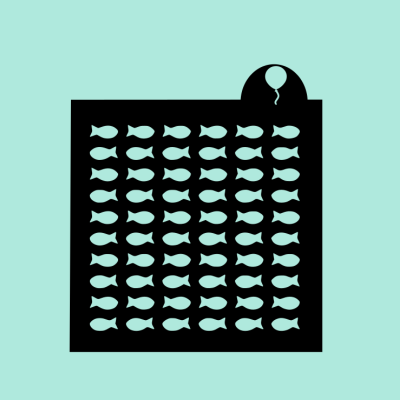 Stencil Peixes