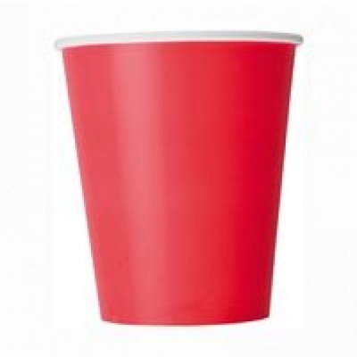 8 Copos Vermelhos