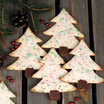 Bolachinhas de Baunilha Natalícias