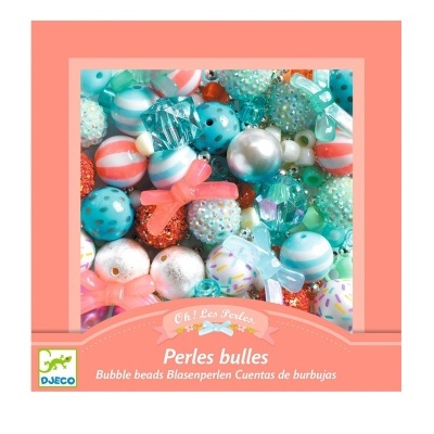 Kit de joias com contas de bolhas - prata