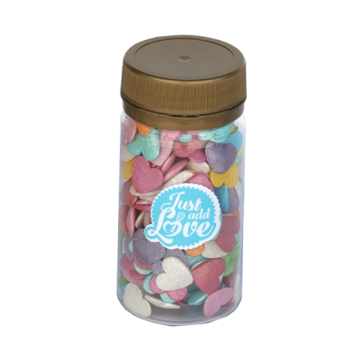 Corações Coloridos Grandes 50g