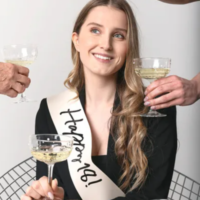 Faixa Aniversário Happy 18th