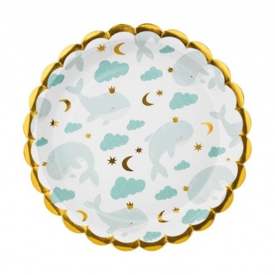 Pratos Núvens e Baleia Azul