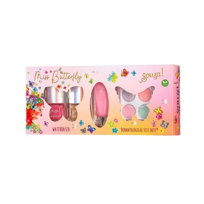 Kit de maquilhagem infantil Butterfly-Souza Kids