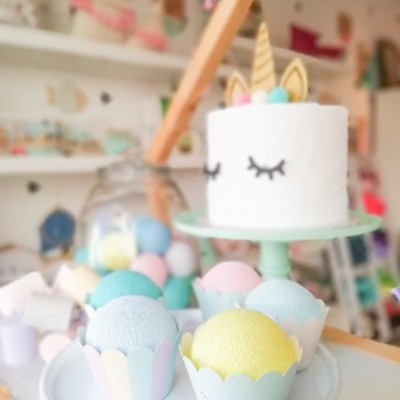 Topo de bolo Kit Unicórnio