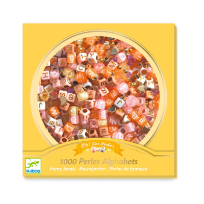 Contas de Fantasia Alfabeto dourado