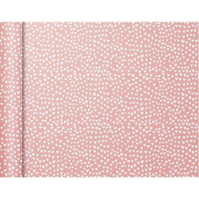 Rolo pequeno Rosa com corações