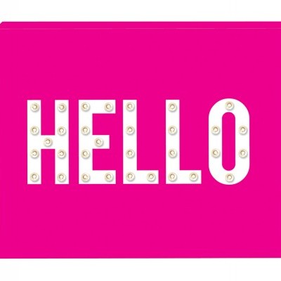 Hello luminoso