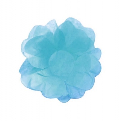 Forminhas flor de seda Azul bebé