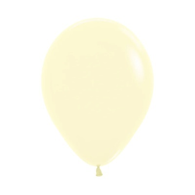 Balão latex pastel mate amarillo 30cm