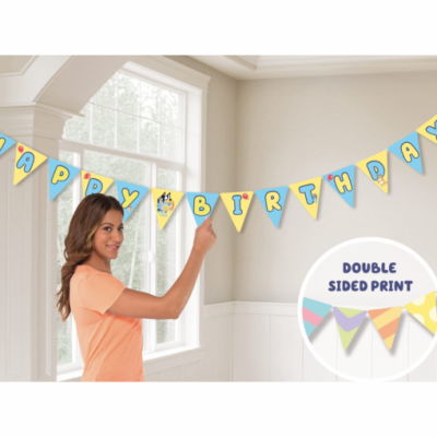 Grinalda 'Happy Birthday' Bluey e Bingo