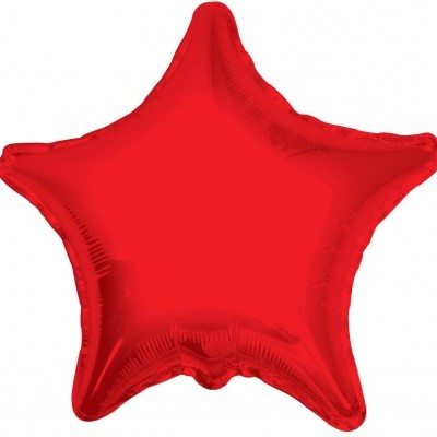 Balão Estrela Vermelho 46cm