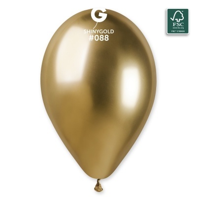 Balão Latex Ouro Cromado 30cm