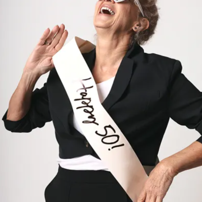 Faixa Aniversário Happy 50th