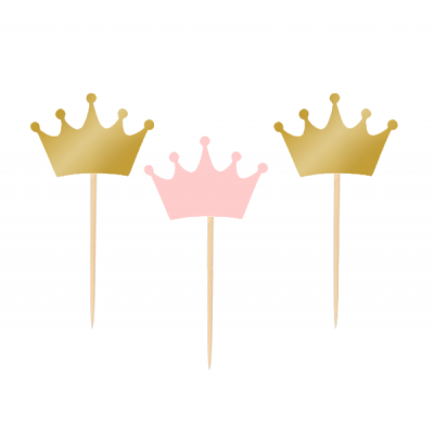 12 Cupcake toppers Coroas