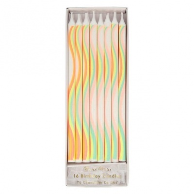 16 Velas altas espiral arco iris