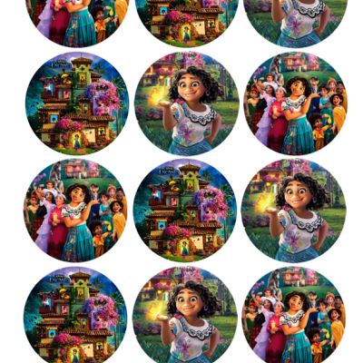 Impressão comestível Bolachas/Cupcakes Encanto