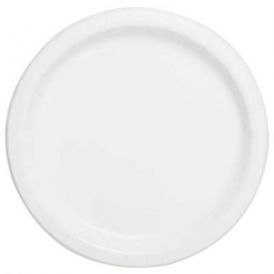 20 Pratos Brancos 18cm