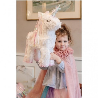 Pinhata Unicórnio Iridescente Rosa