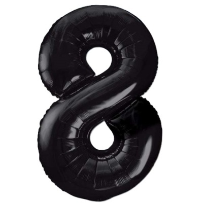 Balão 8 Preto