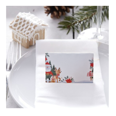 Marcadores de mesa Pai Natal