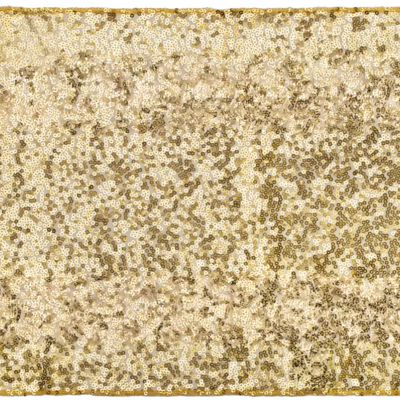 Caminho de mesa de lantejoulas, ouro