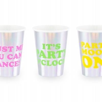 6 copos Iridiscentes frases