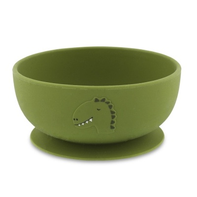 Taça silicone com ventosa Mrs. Dino