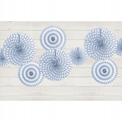 Rosetas mix azul claro x3