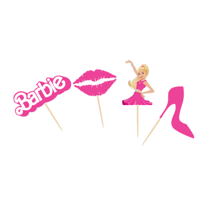 Cupcake toppers Barbie