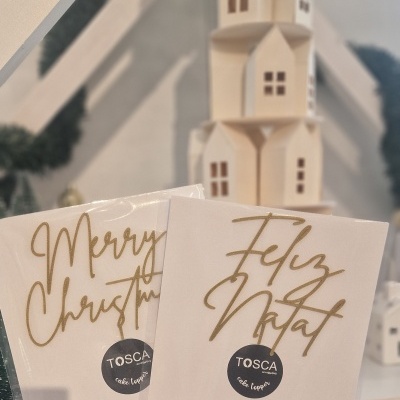 Topo de bolo Merry Christmas