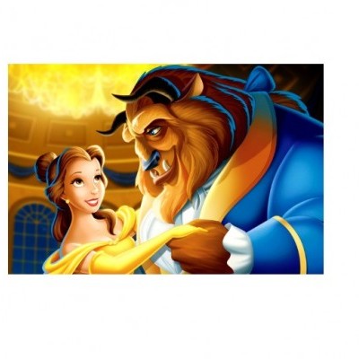 Impressão comestível Bela e o monstro