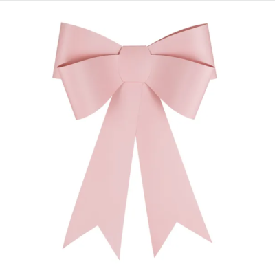 Laço decorativo DIY, rosa claro, 55x71 cm