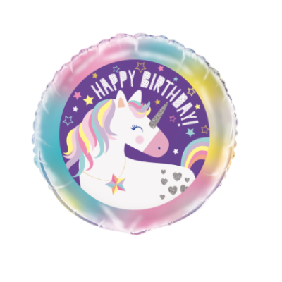 Balão Unicórnio Happy Birthday