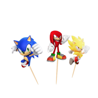 Cupcake toppers Sonic