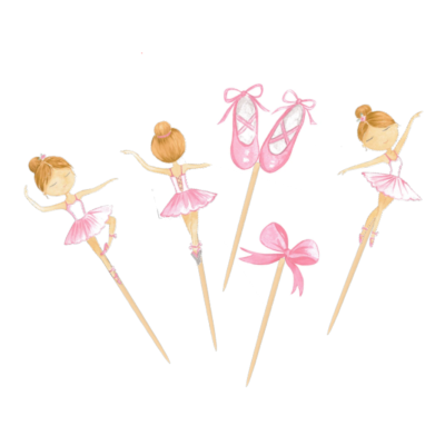 Cupcake toppers Bailarina