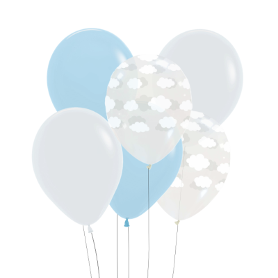 Bouquet 6 balões Nuvens