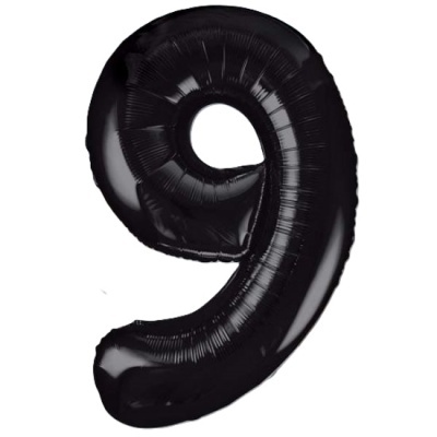 Balão 9 Preto