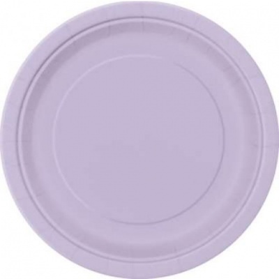 8 Pratos Lilás 18cm