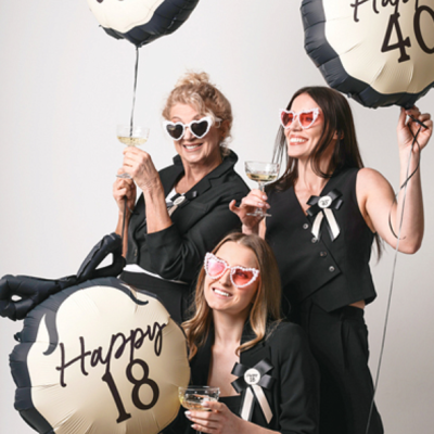 Balão Foil Happy 18th